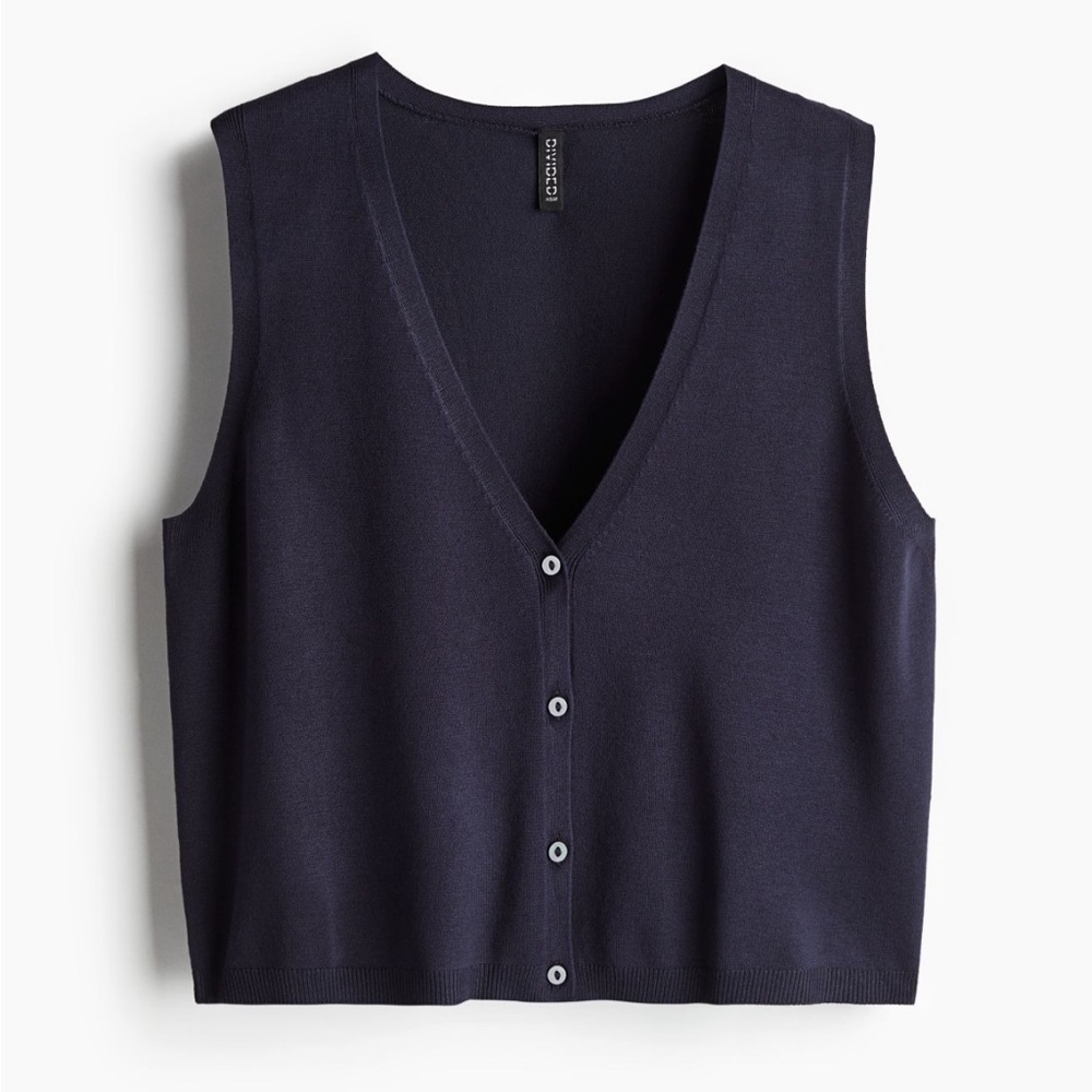 H&M Navy Blue Sleeveless vest